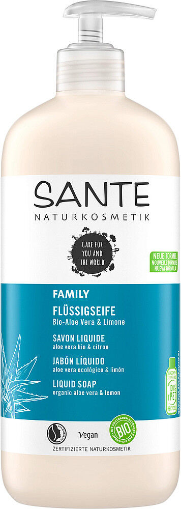 Sante Jabón líquido de manos Family con Aloe Vera Bio y Limón Bio