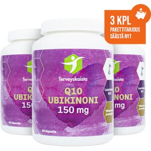 Terveyskaista Oy Ubikinoni 150 mg 3 kpl PAKETTITARJOUS!