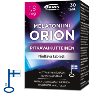 MELATONIINI ORION 1,9 MG PITKÄVAIK. 30 TABL