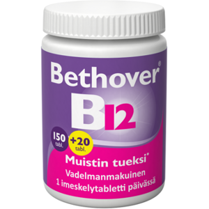 Bethover B12 1 mg Vadelma 150+20 TABL