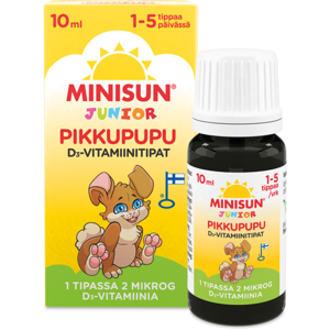 Minisun D-vitamiini tipat 10 ML