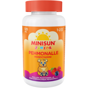 Minisun Monivitamiini Pehmonalle Marjaisa jr 120 kpl