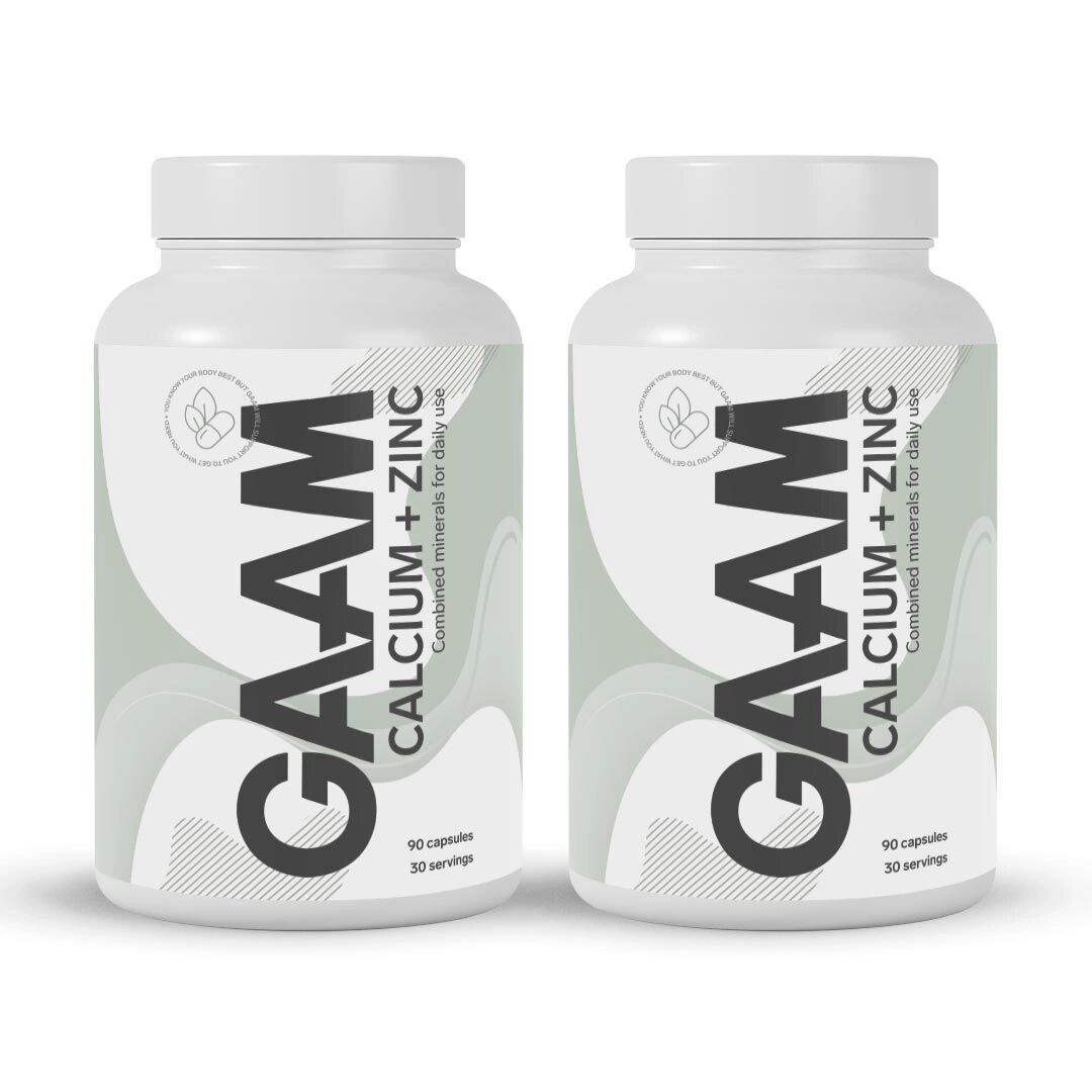 Gaam Calcium + Zinc, 180 Caps