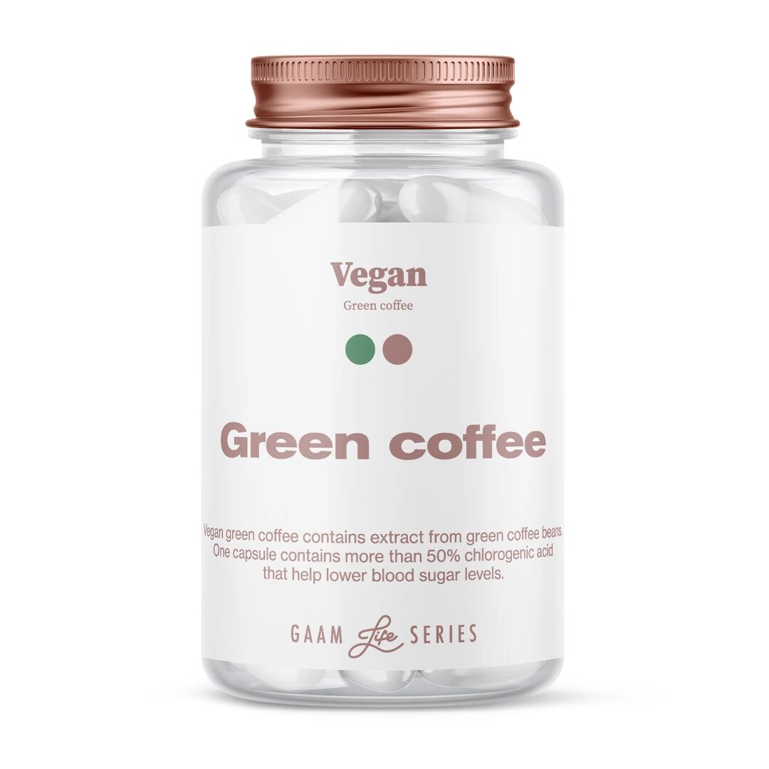 Gaam Life Series Vegan Green Coffee, 60 Caps