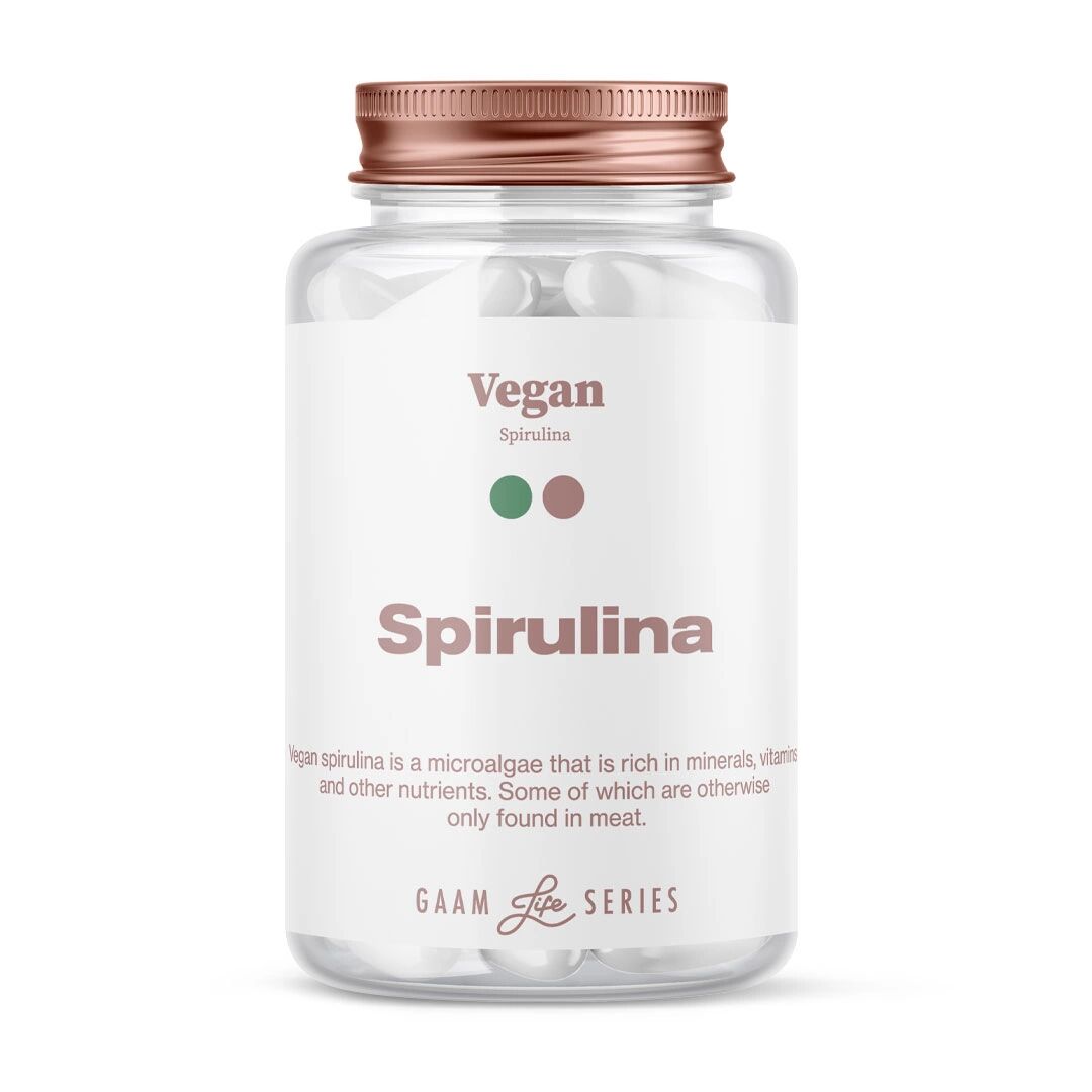 Gaam Life Series Vegan Spirulina, 60 Caps