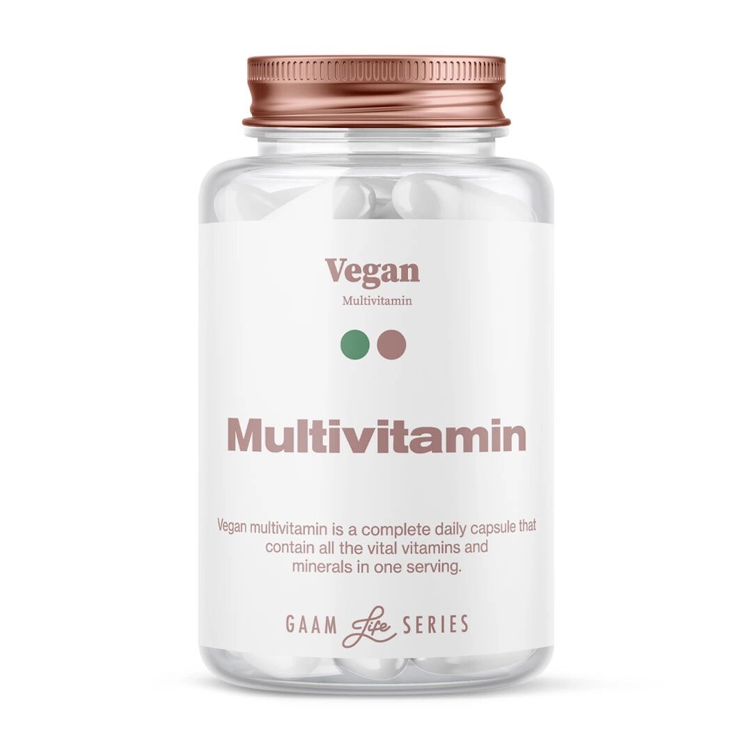 Gaam Life Series Vegan Multivitamin, 60 Caps