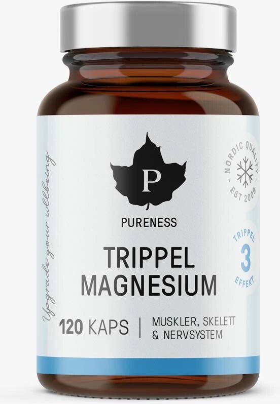 Pureness Puhdistamo Tripla Magnesium, 120 Caps