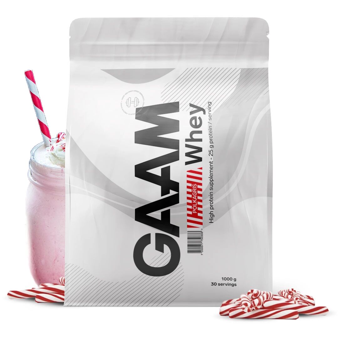 Gaam 100% Whey Premium, 1 Kg, Polkagris