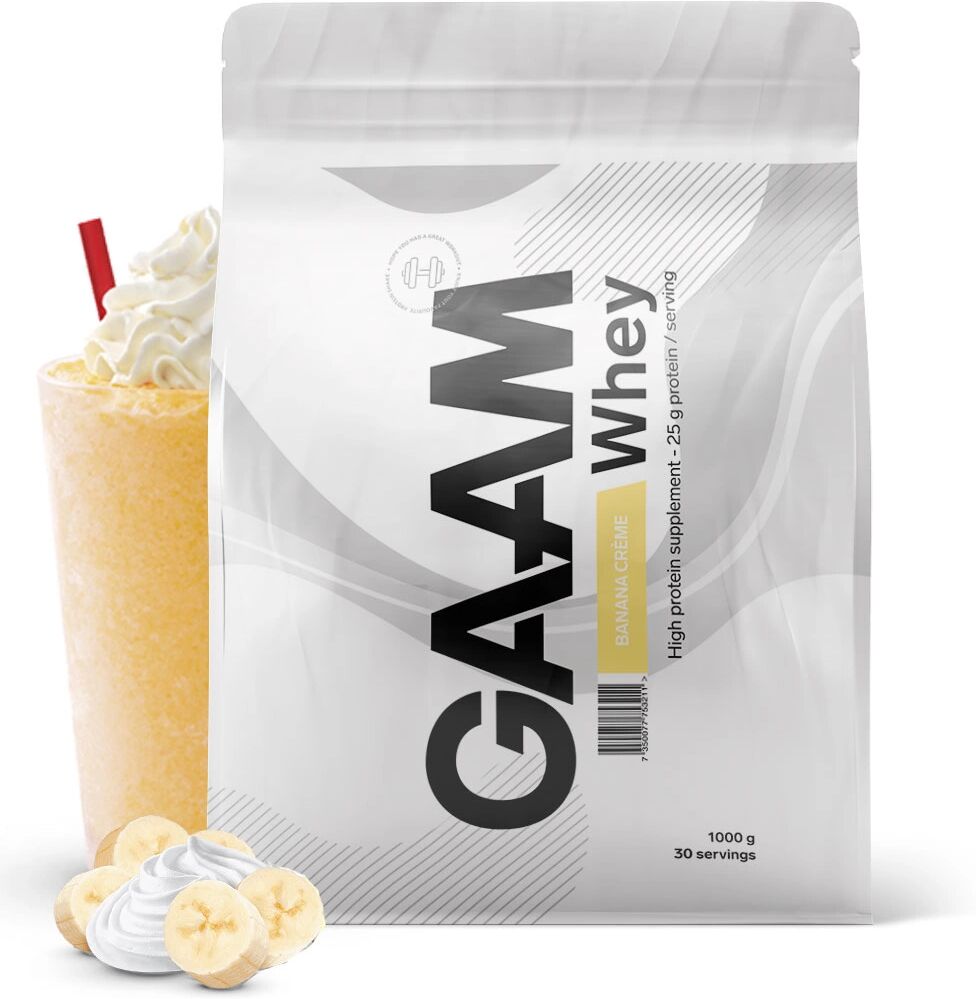 Gaam 100% Whey Premium 1 Kg, Banana Crème