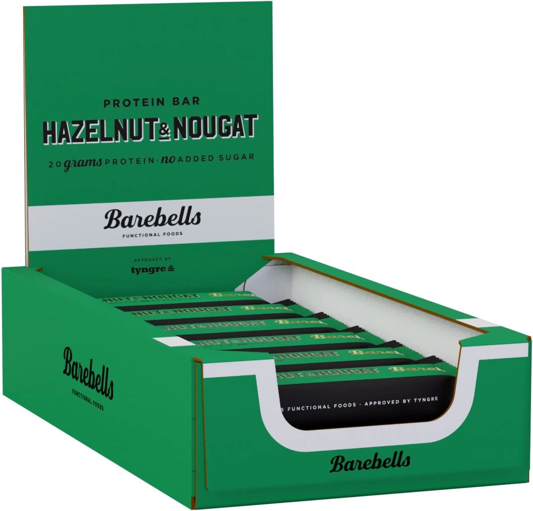 Barebells 12 X Barebells Protein Bar, 55 G, Hazelnut & Nougat