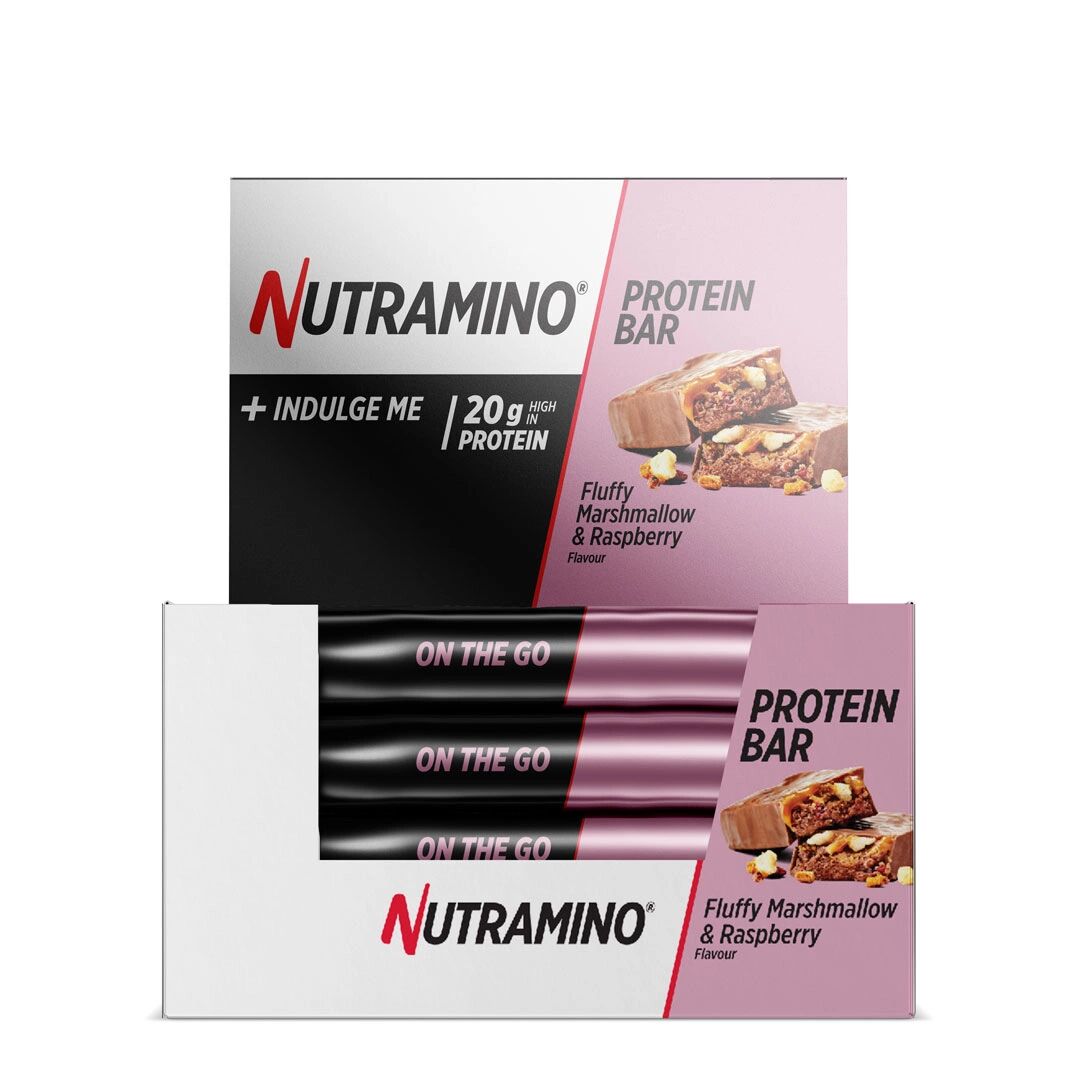 Nutramino 12 X Nutramino Proteinbar 64 G, Fluffy Marshmallow & Raspberry