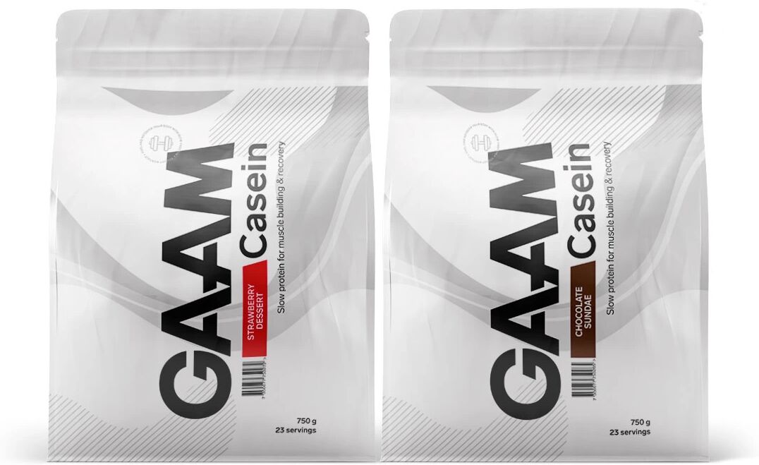 GAAM 2 X Gaam 100% Casein Premium, 750 G