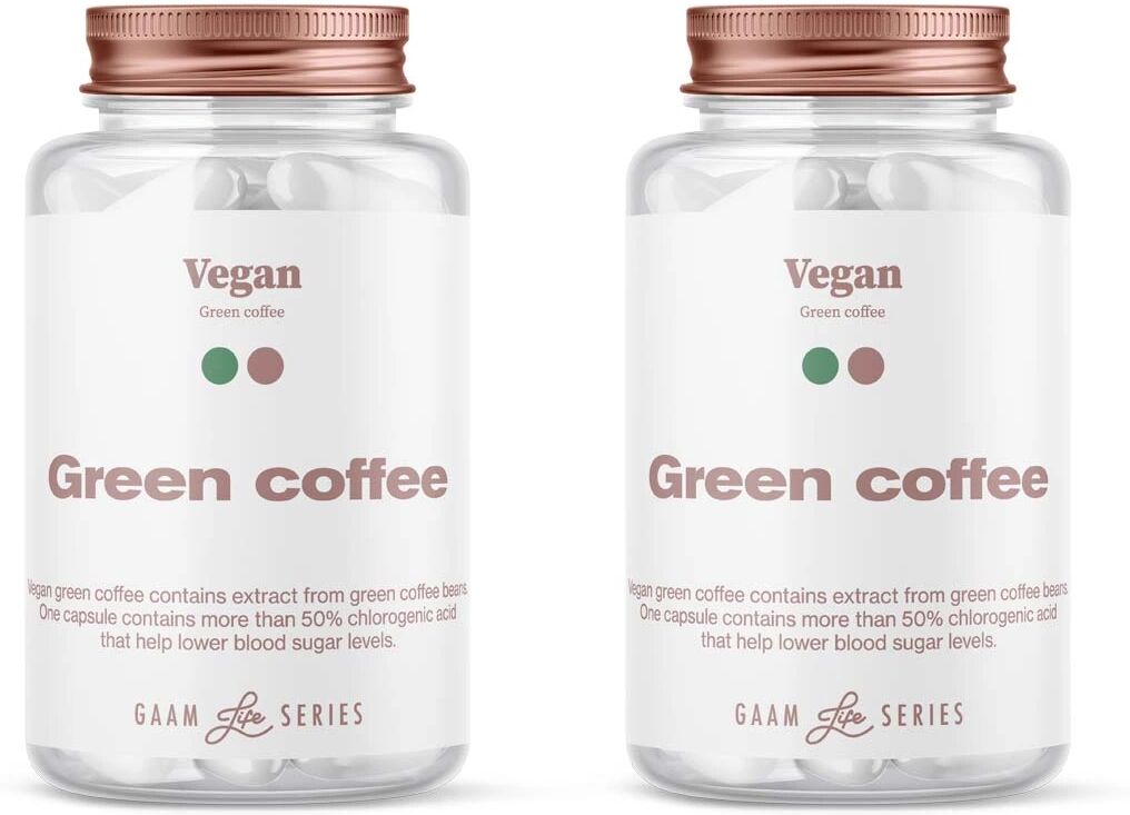 Gaam Life Series Vegan Green Coffee, 120 Caps