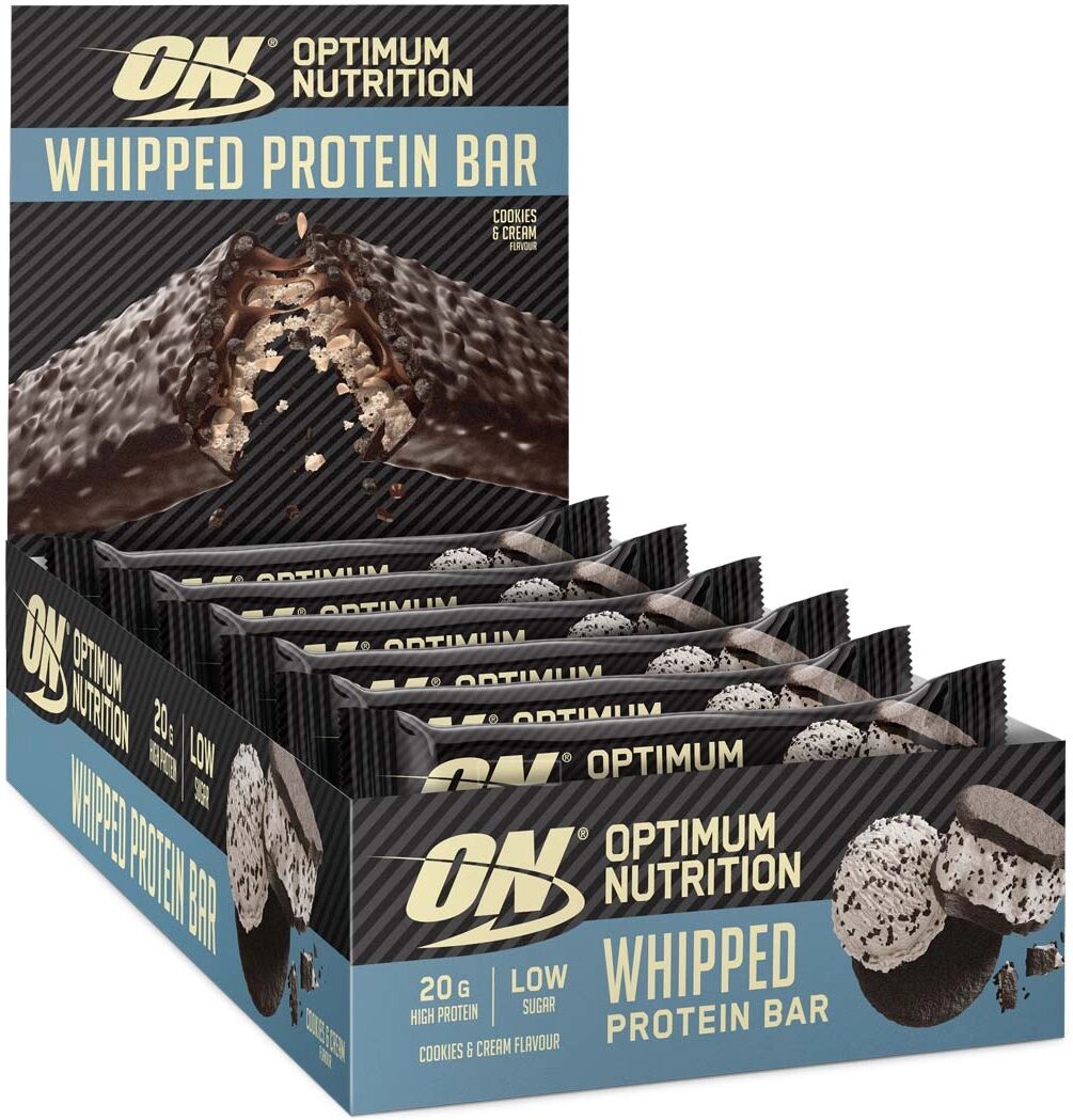 Optimum Nutrition 10 X Optimum Nutrition Whipped Protein Bar, 60 G, Cookies & Cream