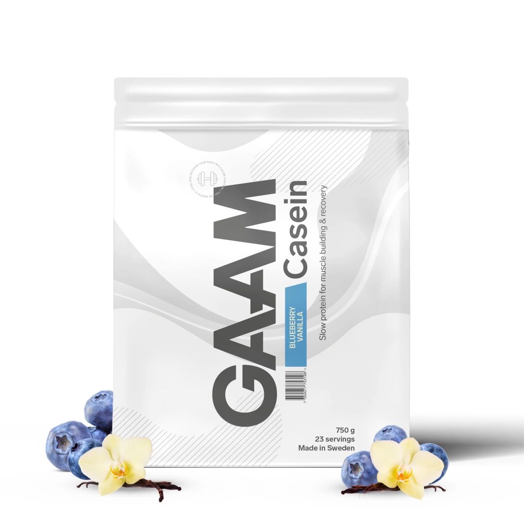 Gaam 100% Casein Premium, 750 G, Blueberry Vanilla