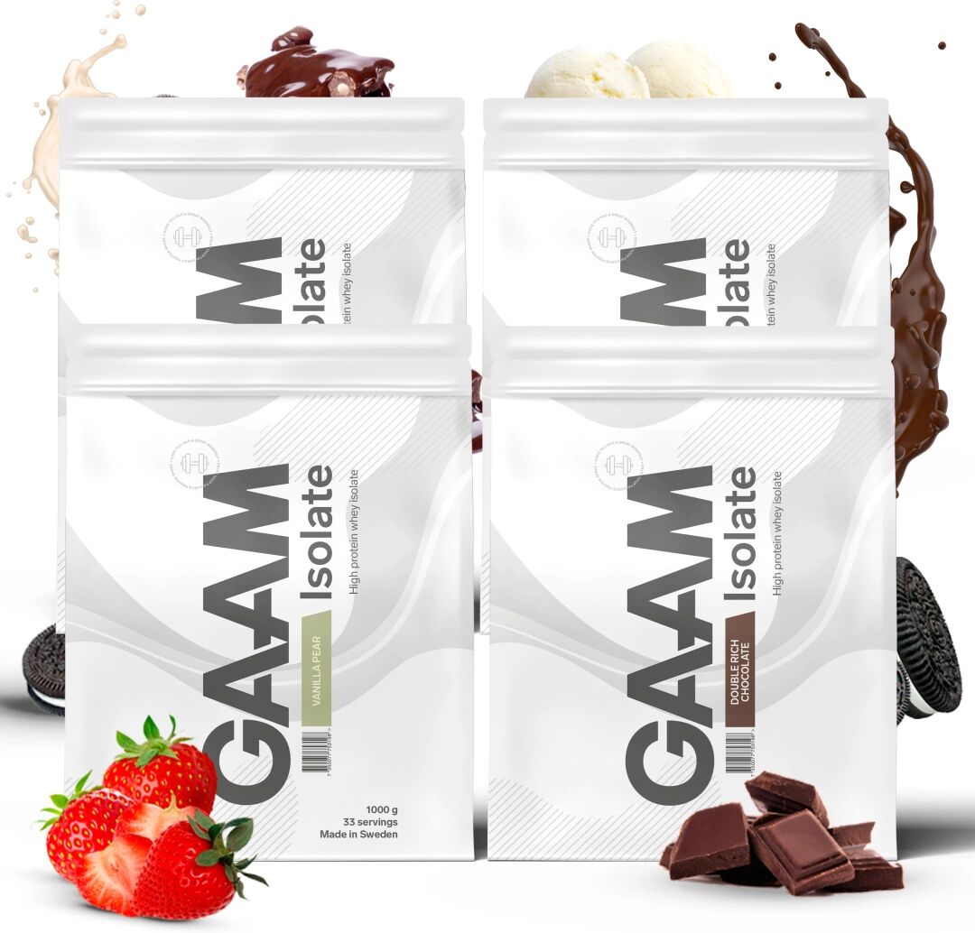 GAAM 4 X Gaam 100% Isolate Premium, 1 Kg