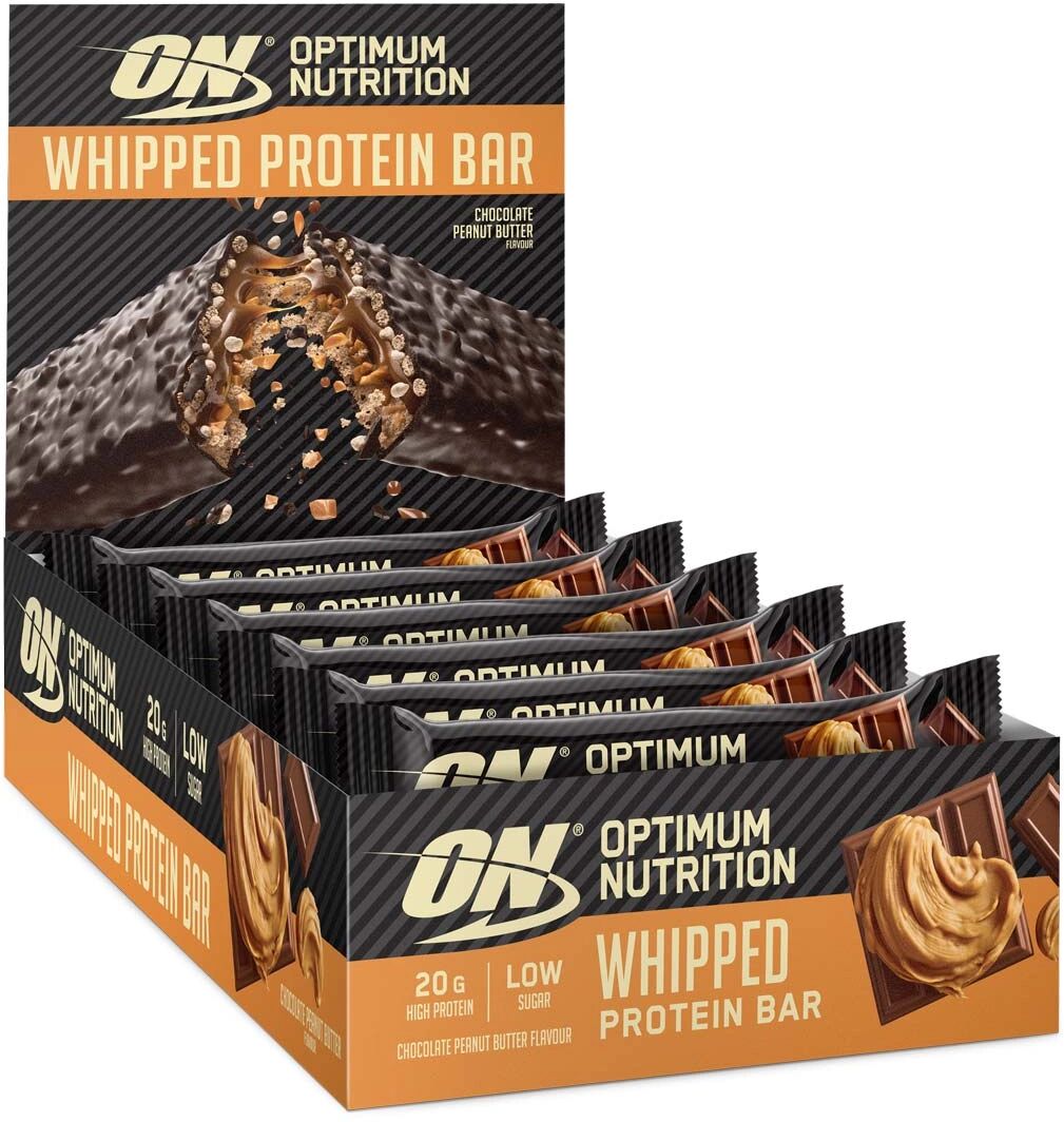 Olimp Sport Nutrition 10 X Optimum Nutrition Whipped Protein Bar, 60 G, Chocolate Peanut But