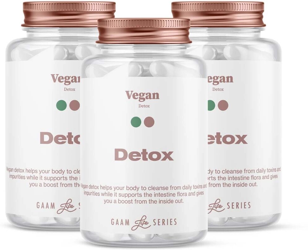 Gaam Life Series Vegan Detox, 180 Caps