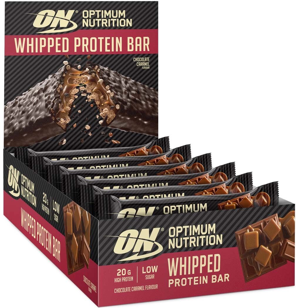 Optimum Nutrition 10 X Optimum Nutrition Whipped Protein Bar, 60 G, Chocolate Caramel