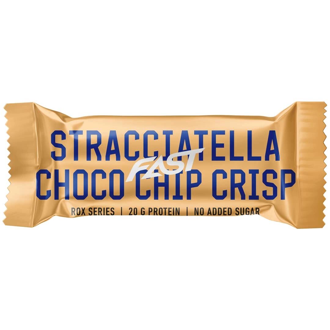 FAST Sport Nutrition Fast Rox Protein Bar, 55 G, Stracciatella Choco Chip Crisp