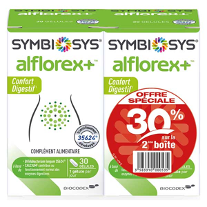 SYMBIOSYS® Alflorex+ Lot de 2 x 30 gélules - Publicité