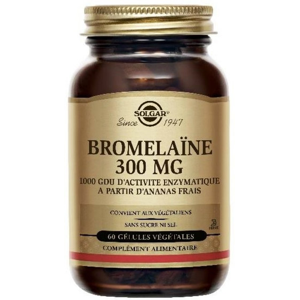 Solgar Bromélaïne 300mg 60 gélules - Publicité