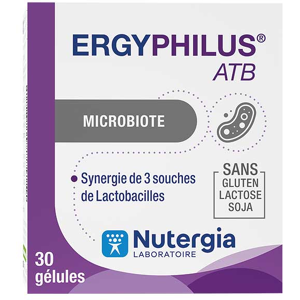 Nutergia Ergyphilus ATB Probiotiques 30 gélules - Publicité