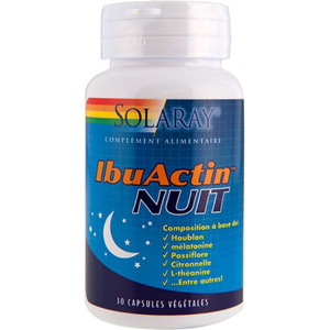 Solaray IbuActin Nuit 30 capsules vegetales