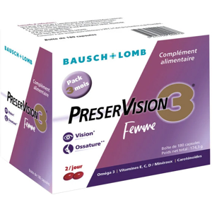 Bausch & Lomb Preservision 3 Femme 180 capsules