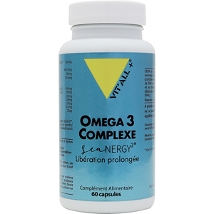 Vit'all+ OMEGA 3 COMPLEXE SeaNERGY3 Liberation prolongee 60 capsules