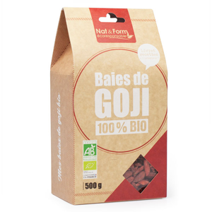 Nat & Form Écoresponsable Baies de Goji Bio 500g - Publicité