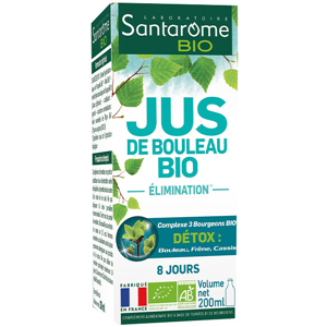 Santarome Bio - Jus de Bouleau Bio - Draine & Détoxifie - 200ml - Publicité