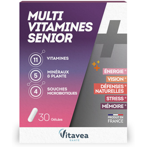 Vitavea Multi Vitamines Senior Energie Vision Mémoire 30 gélules - Publicité