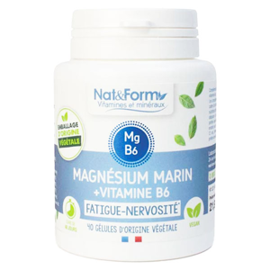 Nat & Form Original Magnésium Vitamine B6 40 gélules - Publicité