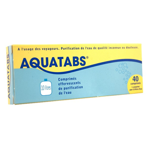 Aquatabs 10L boite de 40 comprimes effervescents