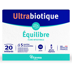 Vitavea Ultrabiotique Equilibre Flore Intestinale 10 gelules vegetales