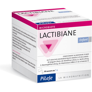 Pileje Lactibiane Enfant 30 sachets de 1g - Publicité