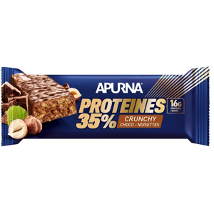 Apurna Barre Hyperprotéinée Crunchy Chocolat Noisette 45g - Publicité