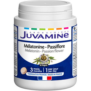 JUVAMINE MÉLATONINE PASSIFLORE Format 3 mois 90 comprimes