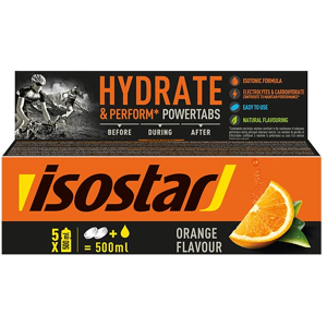 Isostar Hydrate & Perform Powertabs Hydratation Rapide Orange 10 comprimes