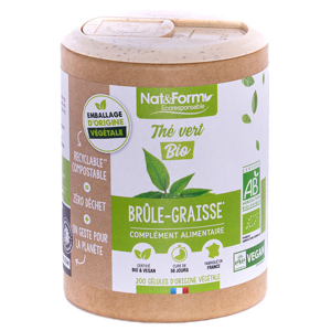 Nat & Form Écoresponsable Thé Vert Bio 220 gélules - Publicité