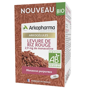 Arkopharma Arkogelules Levure de Riz Rouge Bio 60 gelules