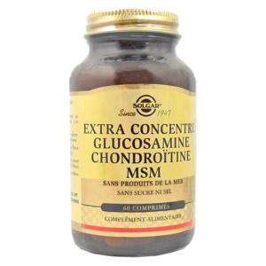 Solgar Extra Concentre Glucosamine Chondroïtine MSM 60 comprimes