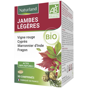 Naturland Complexe Jambes Légères Bio 90 comprimés - Publicité