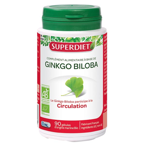 Superdiet Ginkgo Biloba Bio 90 gélules - Publicité
