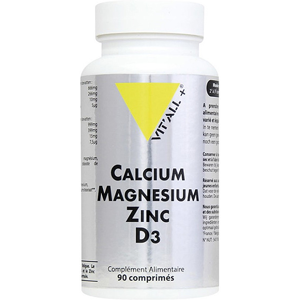 Vit'all+ Calcium Magnésium Zinc D3 90 comprimés - Publicité