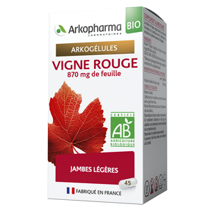Arkopharma Arkogélules Vigne Rouge Bio 45 gélules - Publicité