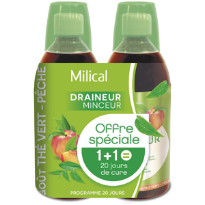 Milical Draineur Ultra Gout The Vert Lot de 2 x 500ml