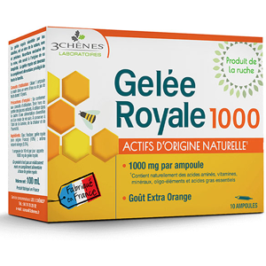 Les 3 Chênes Tonus & Immunité Gelée Royale 1000 Goût Extra Orange 10 ampoules - Publicité