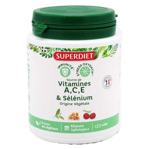 Superdiet Complexe Selenium Vitamines A.C.E 150 gelules